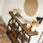 4-Tier Sofa Table Entryway Table with Storage Shelves