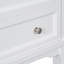 Meuble-lavabo 24 po avec lavabo, meuble de rangement pour salle de bain avec tiroir et tablette ouverte, structure en bois massif, blanc