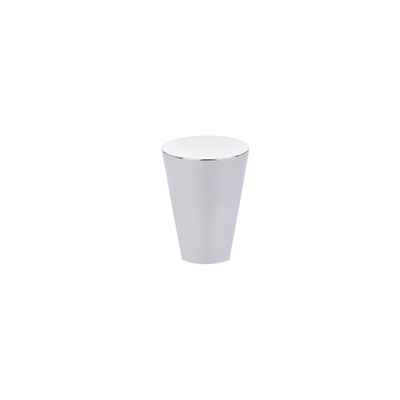 Conical Knob, 0.5" H x 0.5" W x 1" D, Polished Chrome