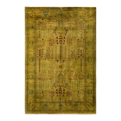 Fine Vibrance One-of-a-Kind 6' 3" x 9' 5" Hand Knotted Area Rug