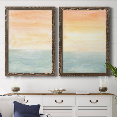 " Sunny Horizon I " 2 - Pieces Painting Print