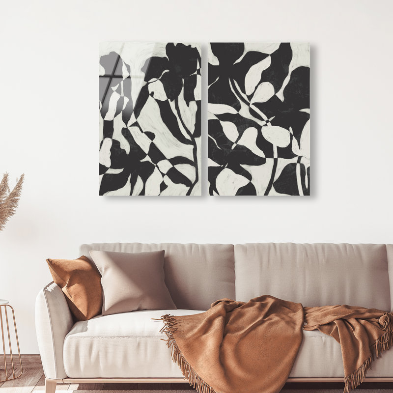 Contrast Nature Set High-Gloss Frameless Acrylic Glass Wall Art Abstract Print by Oliver Gal, Ready to Hang, 10 x 15