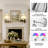 2-Pack Rechargeable LED Wall Sconce With Remote, Battery Operated Wireless Wall Light With Tulip Glass Lampshade, 12 RGB Colors & Dimmable (Bulbs Included)-761899798-762143806