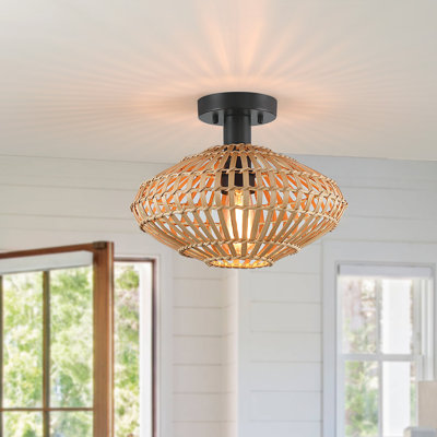 Yingst Wood Semi Flush Mount