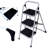 Convallaria 3 - Step Iron Lightweight Folding Step Stool