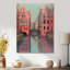 «Amsterdam Pink Grey Canal Photo I», reproduction d'art murale-106166693-106166700