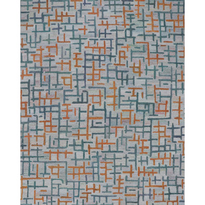 Campbell Hand-Tufted Geometric Indoor/Outdoor Rug