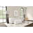 Creager Boucle Upholstered Rectangular Ottoman Off White