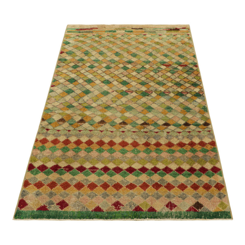 One-of-a-Kind 3’x5’2” Hand Knotted Area Rug