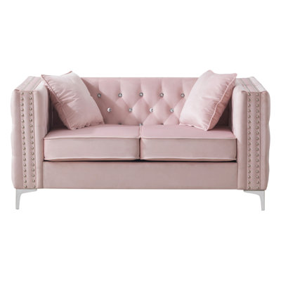 Velvet Loveseat For Bedroom Living Room