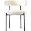 Boucle Side Chair with Steel Frame-280634471