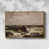 Toile avec cadre flottant or