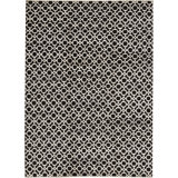 Windsom Geometric Area Rug in Black/White