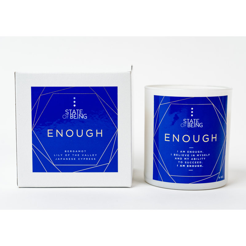 Bougie en pot Enough Affirmation