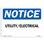 Utility Electrical Aluminum Sign 12 x 18