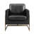 Top Grain Genuine Leather Accent Arm Chair-165495238