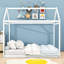 Lit simple en bois avec conception ludique et sécuritaire-912113187