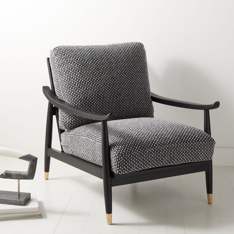 Fauteuil de 26 po de largeur, Lin noir