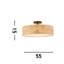 Cisne Paper Flush Mount