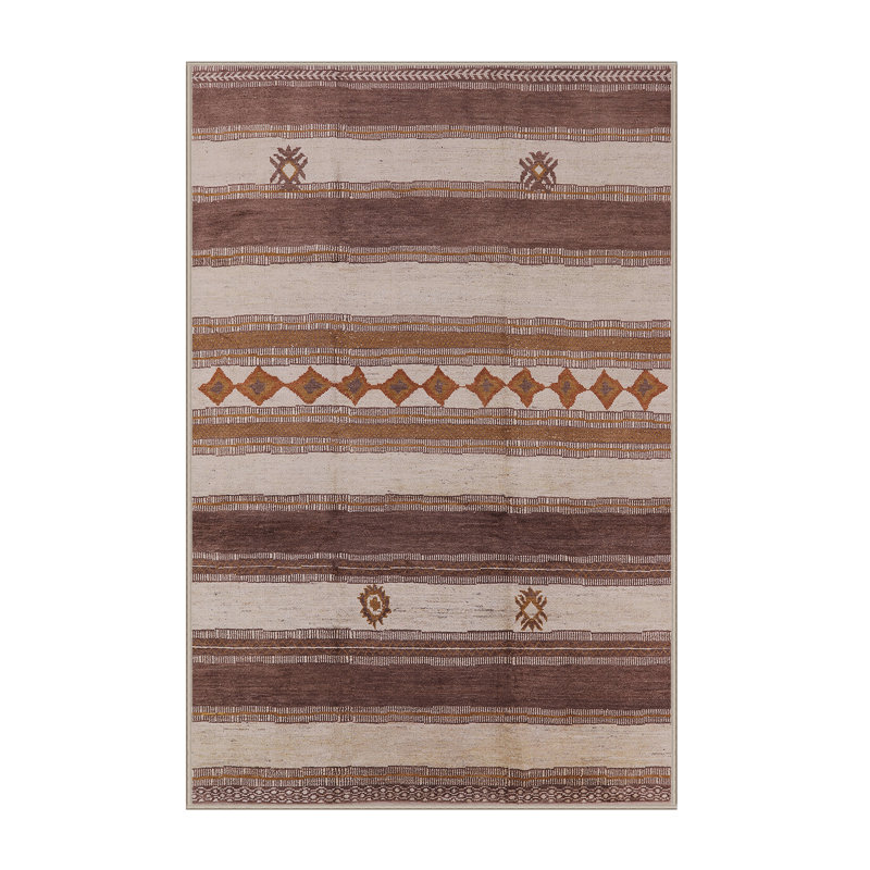 Tapis brun / gris McCook Southwestern, Rectangle 2 pi x 3 pi