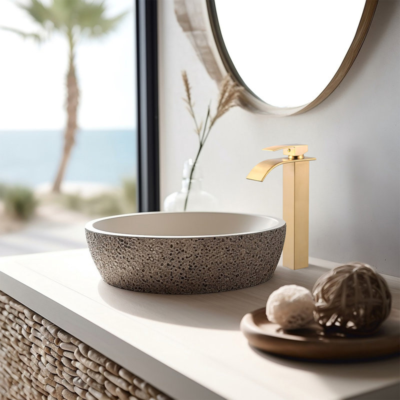 Single-handle Bathroom Faucet, Brushed Gold