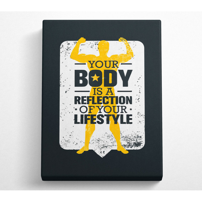 Happy Larry Your Body Is A Reflection Canvas Watercolour | Wayfair.co.uk