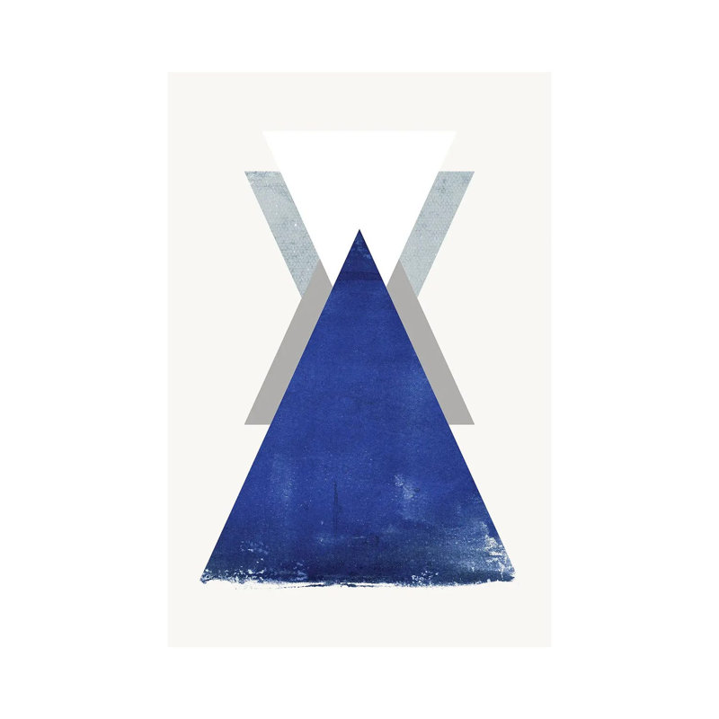 Triangle II by Design Fabrikken - Wrapped Canvas Gallery-Wrapped Canvas Giclée, 20.32 cm H x 30.48 cm W