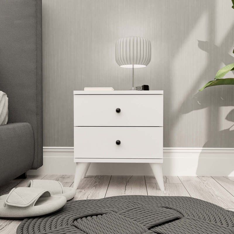 Table de chevet Eck, Blanc