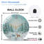 Horloge murale en verre 12 po