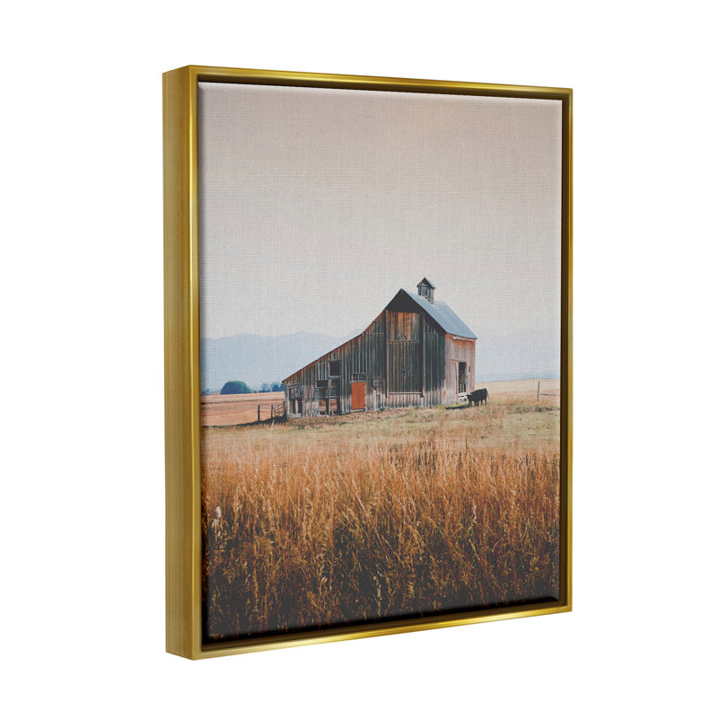 Art mural sur toile Stupell Industries, H 21 po x l 17 po x P 1,7 po, Cadre flottant doré