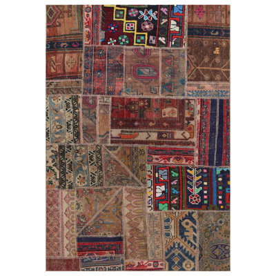 Luize One-of-a-Kind 3'9 X 5'6 Wool Area Rug Brown/Red