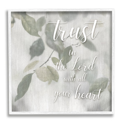 "Trust the Lord Motivating"