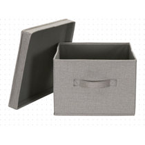 Hard Document Storage Box with Magnetic Closure Lid (13.5 x 9 x 4 in, 5  Pack)