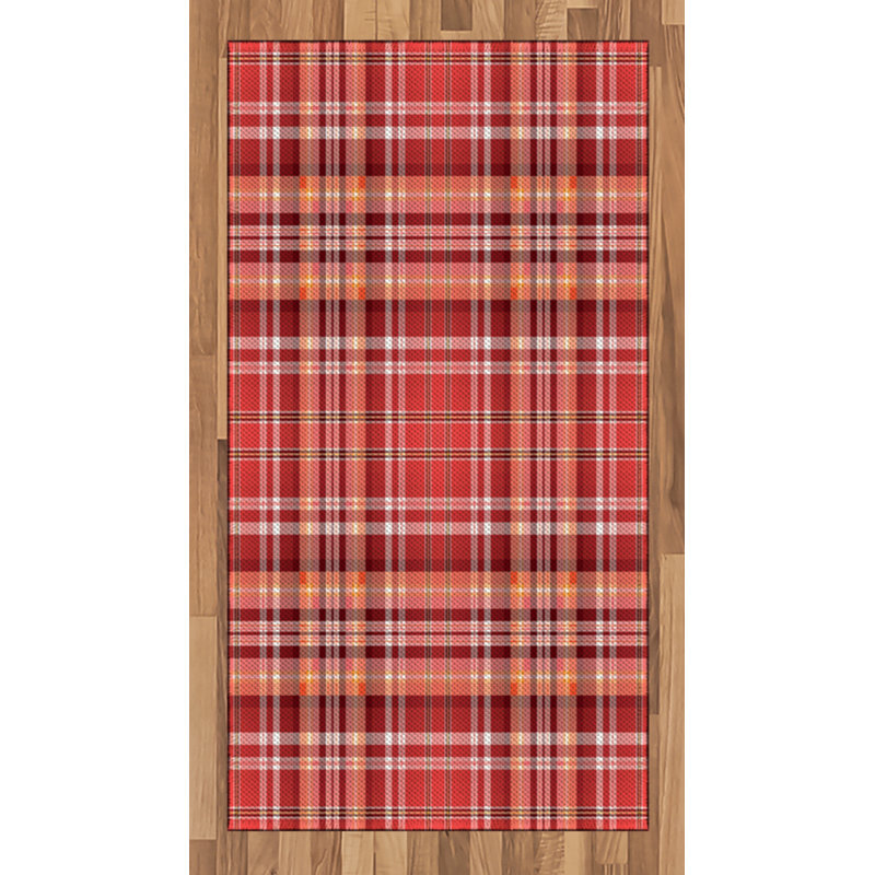 Checkered High Density Long Fiber Poly Threads Decorative Area Rug Carpet, Rectangle 2'7" x 5'