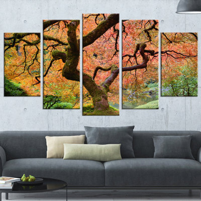 " Autumn Maple Tree " 5 - Pieces