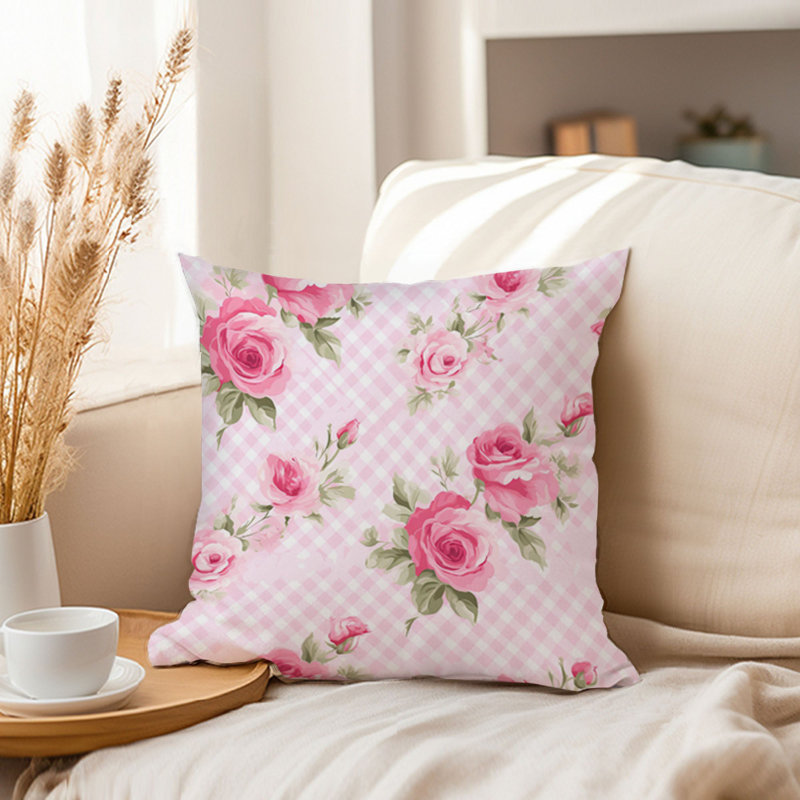 Floral Roses Pattern III Flowers, 16"H x 16"W