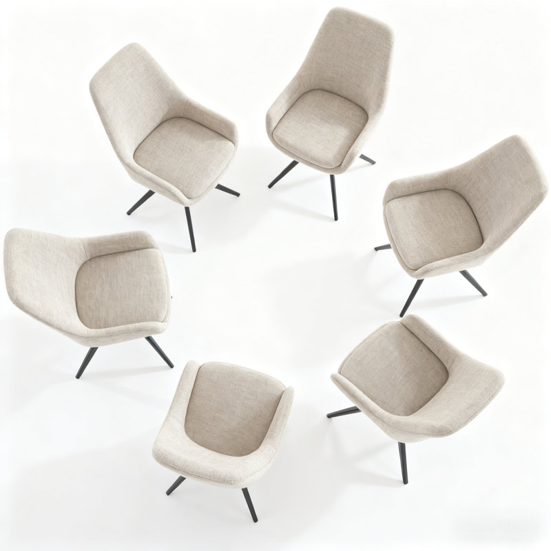 124.46cm H Metal Side Chair, in Grey