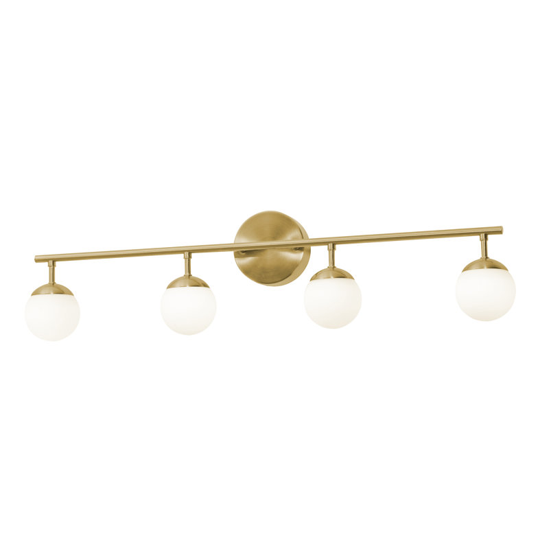 Catalina 4 - Light Dimmable LED Vanity Light, Satin Brass