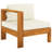 vidaXL 6 Piece Garden Lounge Set with Cushions 39.4" x 23.6" Acacia Wood-1969029325