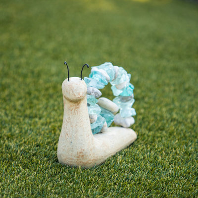 Beach Pebble Snail - Stone & Glass
