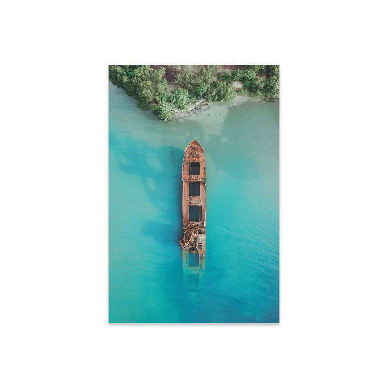 Roatan Island, Honduras I sur plastique / acrylique par Luke Anthony Gram Print
