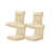 Mélange de polyester beige