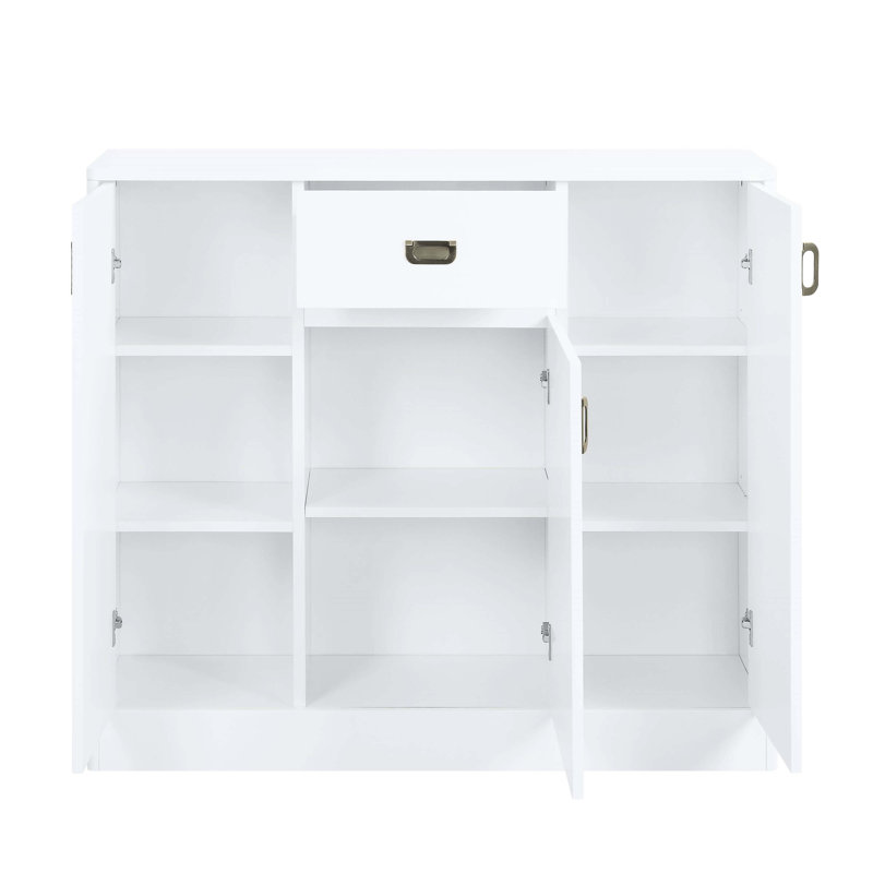 Élégant et fonctionnel, ce meuble d'entrée de style commode est idéal pour rehausser les espaces de salle à manger et de vie avec un espace de rangement polyvalent.