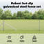 Hexagon Fence Galvanised Steel-2032633323-2032633313