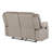  60" Beige Microfiber Manual Reclining Loveseat