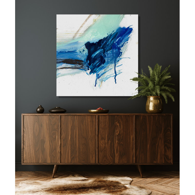 Stalagmite On Giclee Canvas Hand Embellished Art, 20" H x 20" W x 1" D, Wrapped Canvas