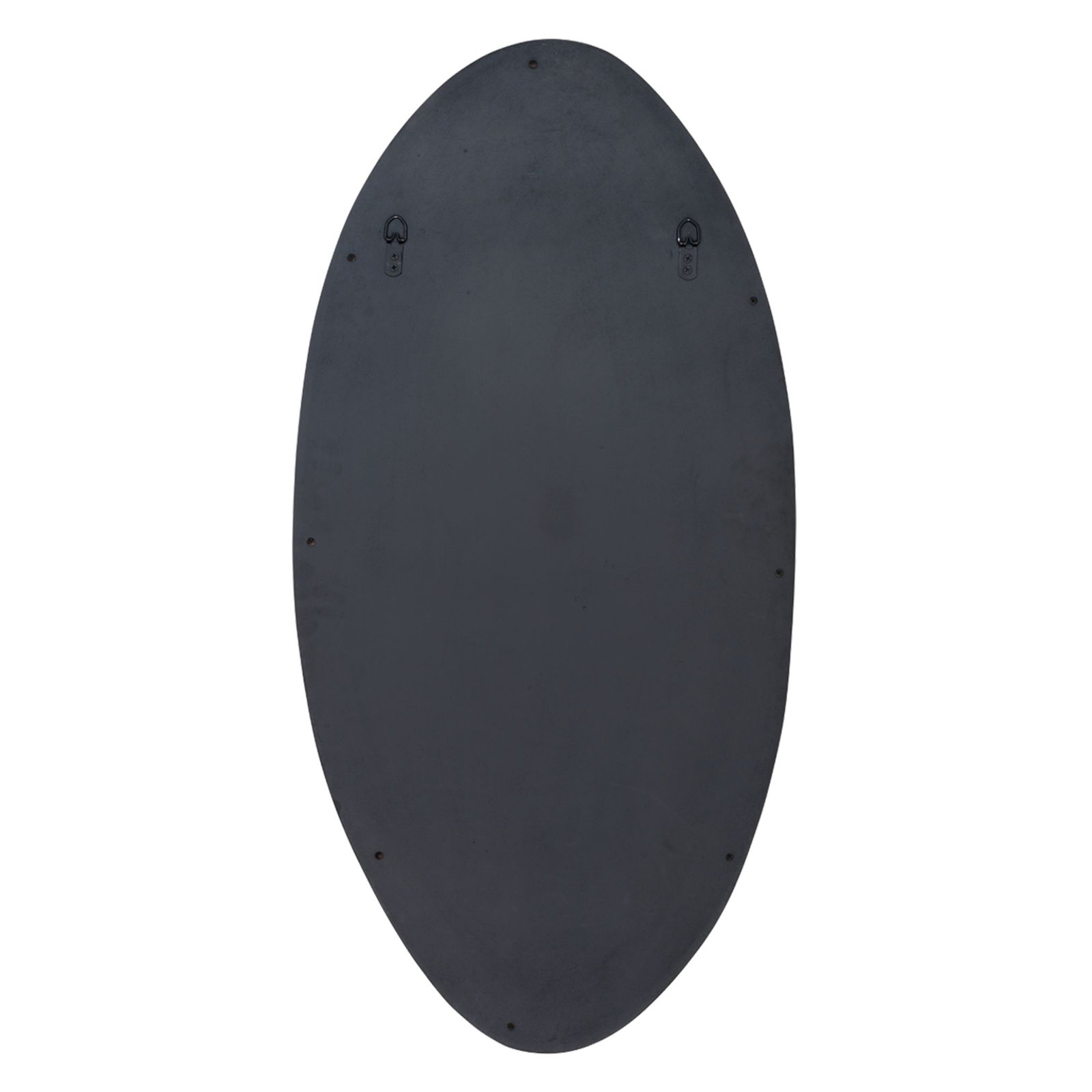 Wood Oval Wall Mirror