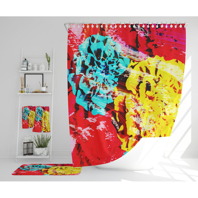 Naylie Polyester Shower Curtain Set