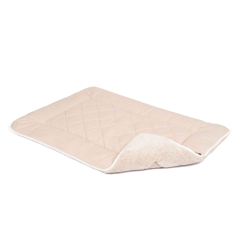 Coussin en toile de coton DGS Pet Products, Sable, Moyen (l 30 po x P 15 po x H 1 po)
