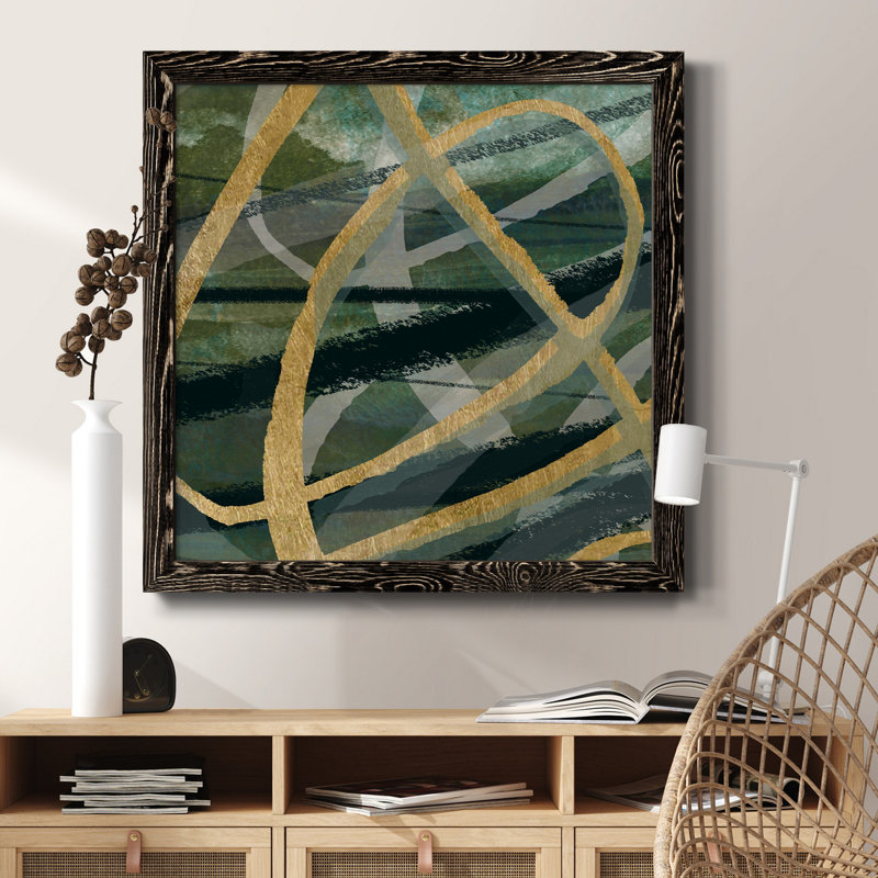 Build up - Art textuel sur toile, Cadre noir, H 20 po x l 20 po x P 1,5 po